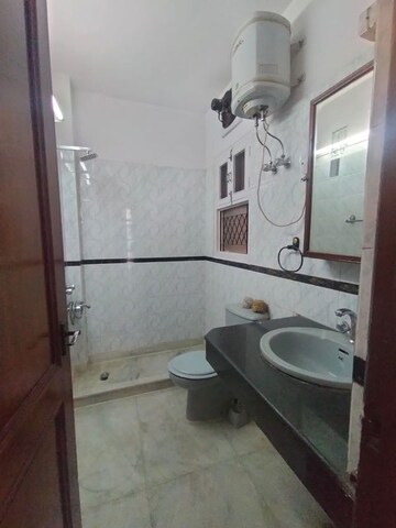 Bathroom in 2 BHK Apartment at Greater Kailash I – for Rent