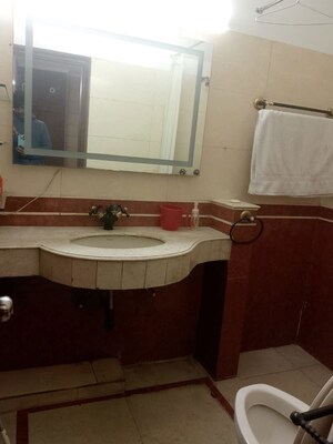 Bathroom in 2.5 BHK Apartment at Greater Kailash I – for Rent