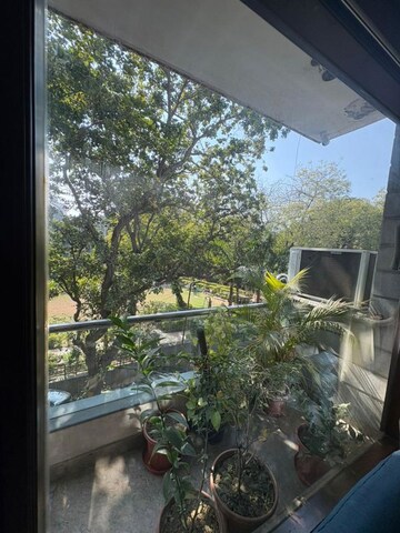 Balcony in 2 BHK Builder Floor at Panchsheel Enclave – for Rent