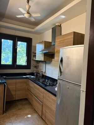Kitchen in 2 BHK Builder Floor at Panchsheel Enclave – for Rent