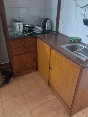 Kitchen in 1 RK Builder Floor at Hauz Khas – for Rent