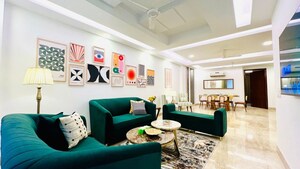 Living Room in 4 BHK Builder Floor at Green Park – for Rent