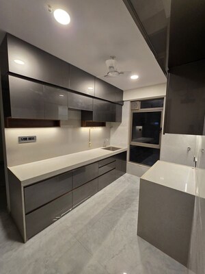 Kitchen in 2 BHK Apartment at Gurukrupa Nirmalam, Bandra East – for Rent