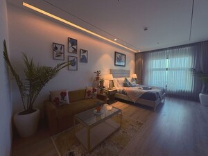 Living Room in Studio Apartment at AIPL Joy Street, Sector 66 – for Rent