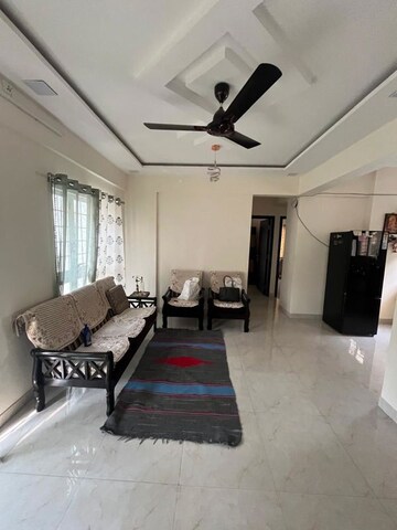 Living Room in 2 BHK Apartment at Solitaire Residency, Pimple Saudagar – for Rent