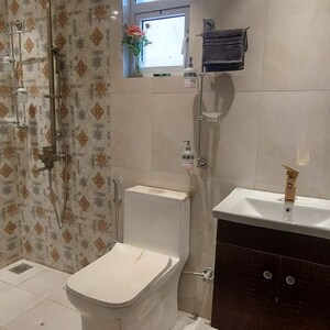 Bathroom in 3 BHK Apartment at Miglani Supercity Myfair Residency, Amrapali Dream Valley – for Sale
