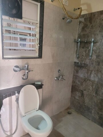 Bathroom in 2 BHK Apartment at Nyati Evita, Dhanori – for Rent