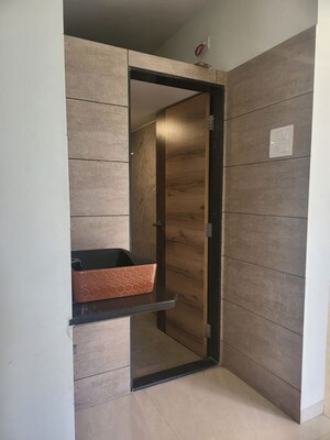 Bathroom in 3 BHK Apartment at Hiranandani Meadows, Manpada – for Rent