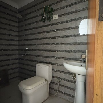 Bathroom in 2 BHK Builder Floor at Palm Residency Chhatarpur, Rajpur Khurd Extension – for Rent