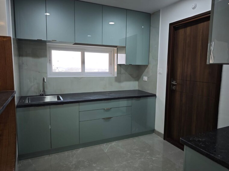 Kitchen, hallmark-skyrena 3 Bedroom 1935 Sq.Ft. Apartment In Narsingi Hyderabad 9946441