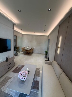 Living Room in 3 BHK Apartment at Trimity Stellar, Panch Pakhadi – for Rent