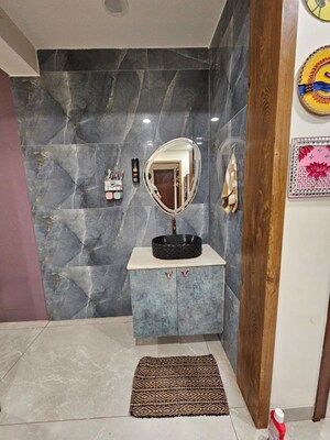 Bathroom in 3 BHK Apartment at Hallmark Sunnyside, Manchirevula – for Rent