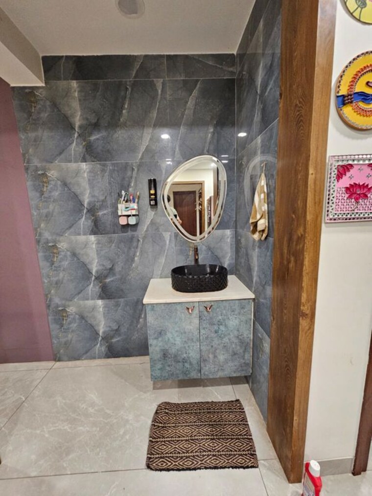 Bathroom, hallmark-sunnyside 3 Bedroom 1853 Sq.Ft. Apartment In Manchirevula Hyderabad 9946454