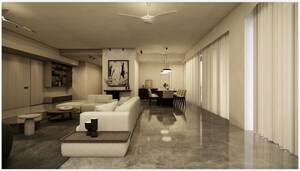 Living Room in 4 BHK Apartment at Lodha Kiara, Worli – for Sale