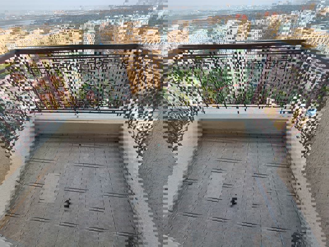 Balcony in 5 BHK Penthouse at Hiranandani Tribeca, Ghodbunder Road – for Rent