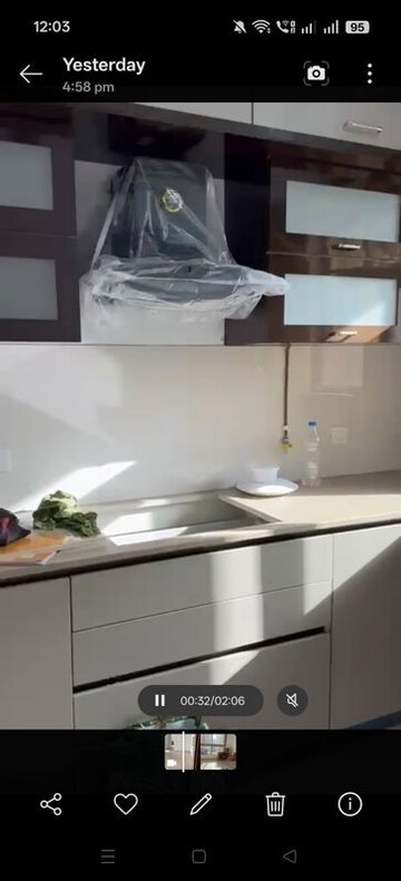 Kitchen in 2 BHK Apartment at Hiranandani Delanna, Ghodbunder Road – for Rent