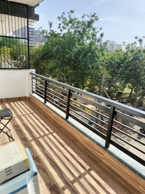 Balcony in 3 BHK Builder Floor at Ansal Sushant Lok I, Sector 43 – for Rent