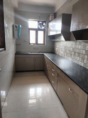 Kitchen in 3 BHK Builder Floor at Ansal Sushant Lok I, Sector 43 – for Rent