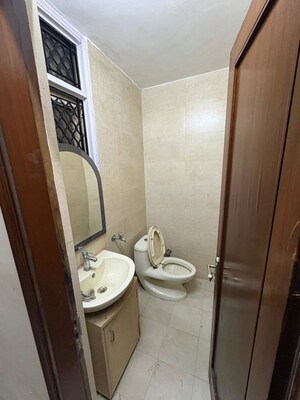 Bathroom in 3 BHK Builder Floor at Chittaranjan Park – for Rent