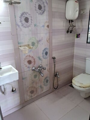 Bathroom in 2 BHK Apartment at Agarwal Vrindavan Gardens, Nalasopara East – for Rent