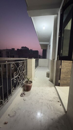 Balcony in 1 BHK Apartment at Palm Residency Chhatarpur, Rajpur Khurd Extension – for Rent