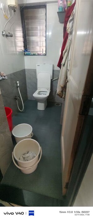 Bathroom in 3 BHK Apartment at Whispering Heights, Malad West – for Rent