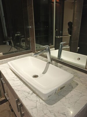 Bathroom in 4 BHK Builder Floor at Defence Colony – for Rent