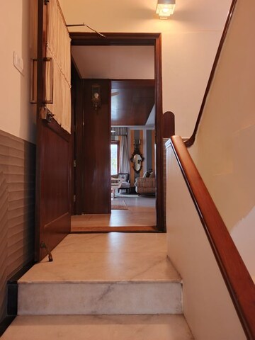 Staircase in 4 BHK Builder Floor at Friends Colony – for Rent