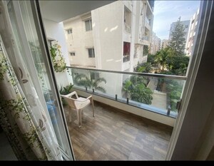 Balcony in 2.5 BHK Apartment at Hallmark Silvanas, Manikonda – for Rent