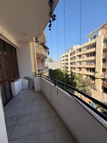 Balcony in 2.5 BHK Apartment at Dhakoli – for Rent