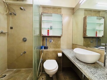 Bathroom in 4 BHK Apartment at Omkar 1973, Worli – for Rent