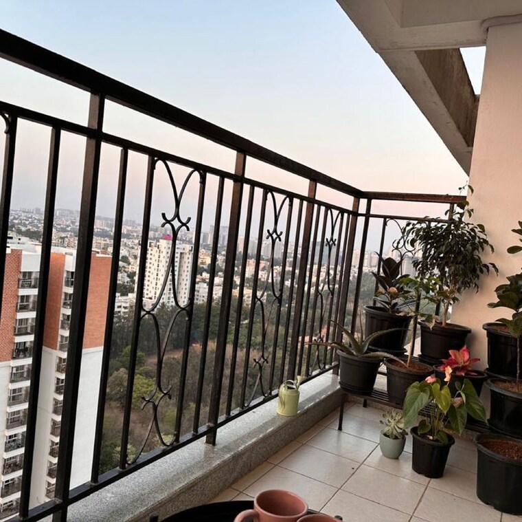 Balcony, prestige-misty-waters 3.5 Bedroom 1991 Sq.Ft. Apartment In Coffee Board Layout Bangalore 9947076