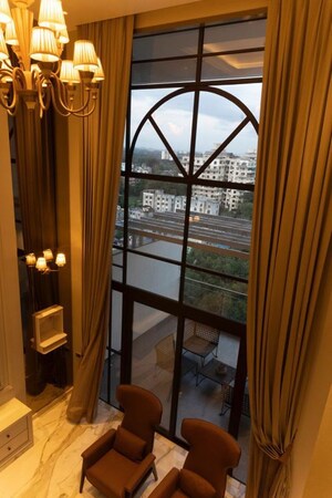 Staircase in 4 BHK Apartment at Five Star Royal Grandeur, Bopodi – for Sale