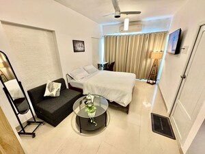 Master Bedroom in 1 RK Apartment at Royal Palms Ruby Isle Apartment, Goregaon East – for Rent