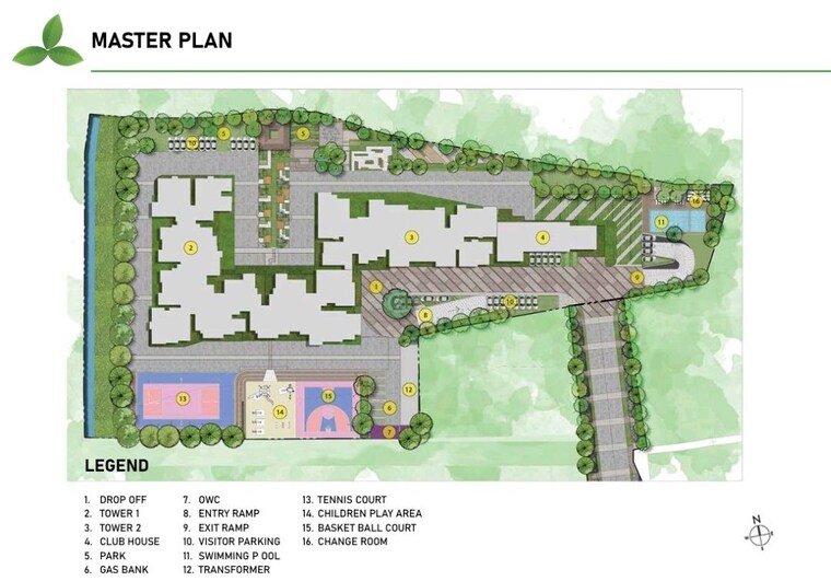 Master Plan, whitefield 3 Bedroom 1540 Sq.Ft. Apartment In Whitefield Bangalore 9912881