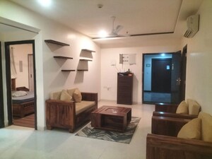 Living Room in 3 BHK Apartment at Golf Edge, Gachibowli – for Rent