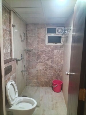 Bathroom in 3 BHK Apartment at Golf Edge, Gachibowli – for Rent
