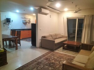 Living Room in 3 BHK Apartment at Golf Edge, Gachibowli – for Rent