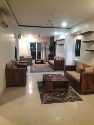 Living Room in 3 BHK Apartment at Golf Edge, Gachibowli – for Rent