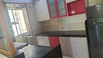 Kitchen in 3 BHK Apartment at Hiranandani Meadows, Manpada – for Rent