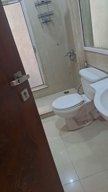 Bathroom in 3 BHK Apartment at Hiranandani Meadows, Manpada – for Rent