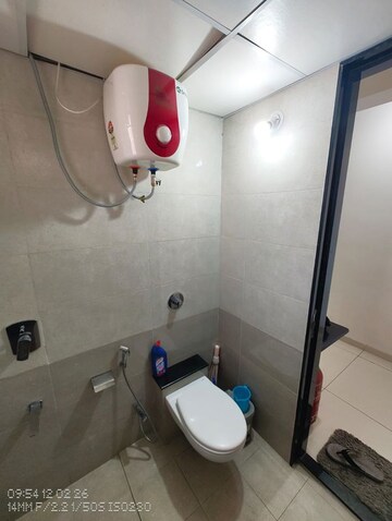 Bathroom in 2 BHK Apartment at Paranjape Broadway, Wakad – for Rent