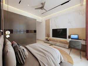 Bedroom in 3 BHK Apartment at Space Paramount Tower, Kondhwa – for Sale