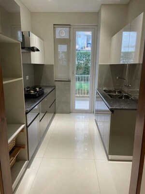 Kitchen in 3 BHK Apartment at Motia Blue Ridge, Dhakoli – for Sale