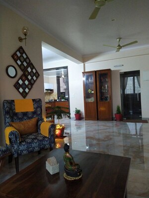 Living Room in 3 BHK Apartment at Pinnacle Tower, Indrapuram – for Sale