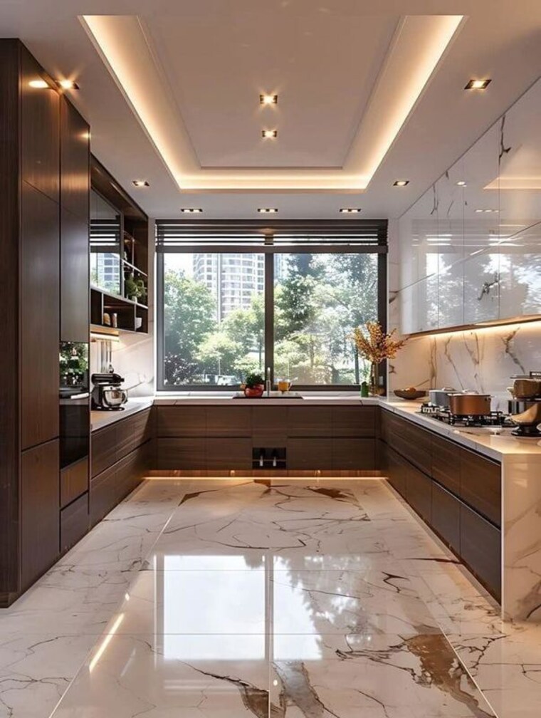 Kitchen, raheja-imperia 3 Bedroom 1450 Sq.Ft. Apartment In Worli Mumbai 9947580