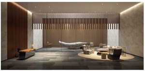 Building Lobby in 2 BHK Apartment at Krisumi Waterfall Residences, Sector 36a – for Sale