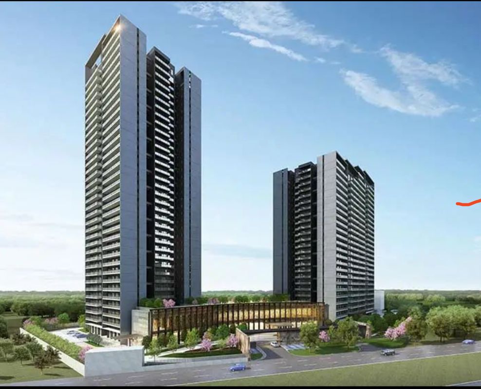 2 BHK + Pooja Room 1450 Sq.Ft. Apartment in Krisumi Waterfall Residences
