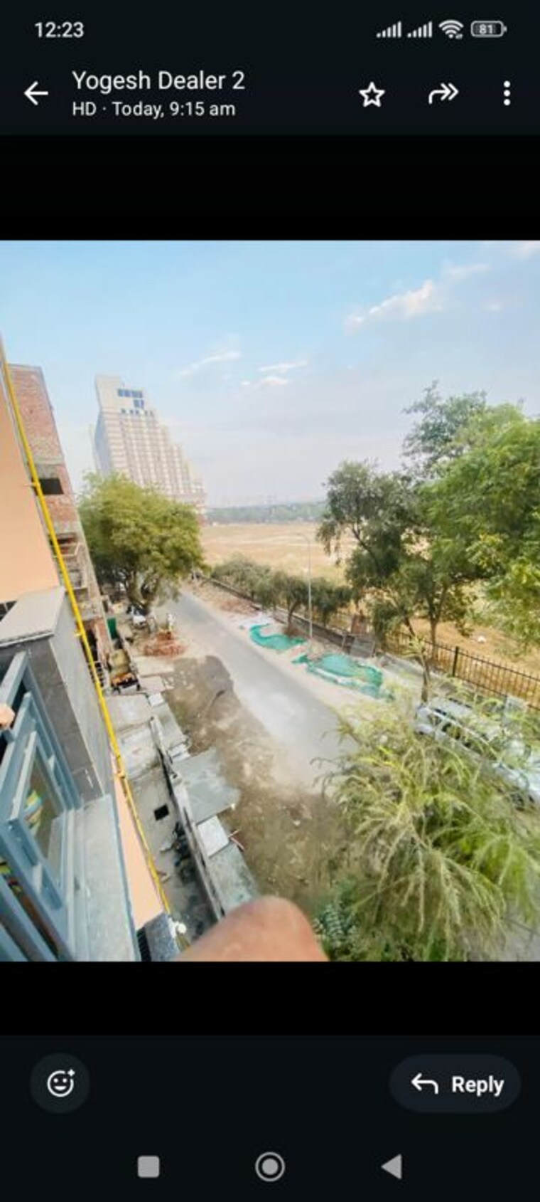 Balcony, alpha ii greater noida 2 Bedroom 100 Sq.Mt. Independent House In Alpha Ii Greater Noida Greater Noida 9947651
