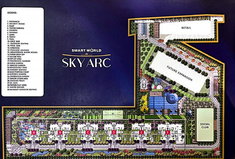 Master Plan, smart-world-sky-arc 4 Bedroom 3270 Sq.Ft. Apartment In Sector 69 Gurgaon 9947645